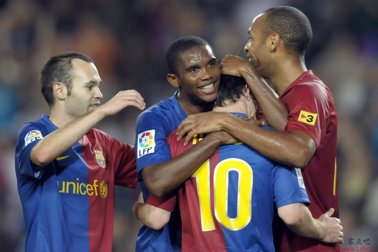 埃托奥:梅西和阿圭罗联手可以每个赛季打进60球