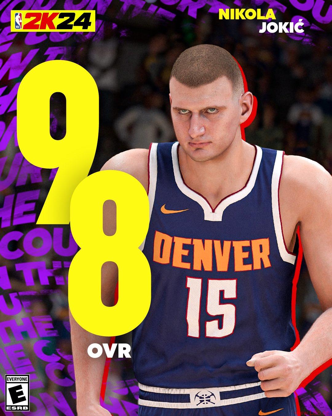 2K24ֵTOP30Լ98 ղķ˹96 89